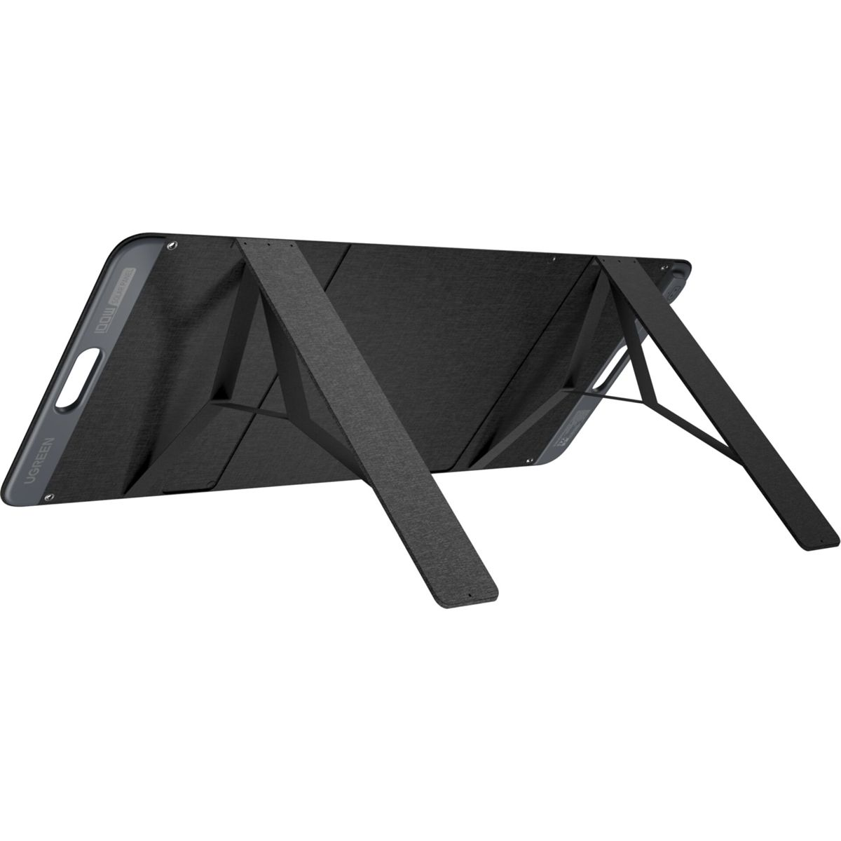 Supporto tablet UGREEN nero, vista posteriore, angolato, con logo UGREEN.
