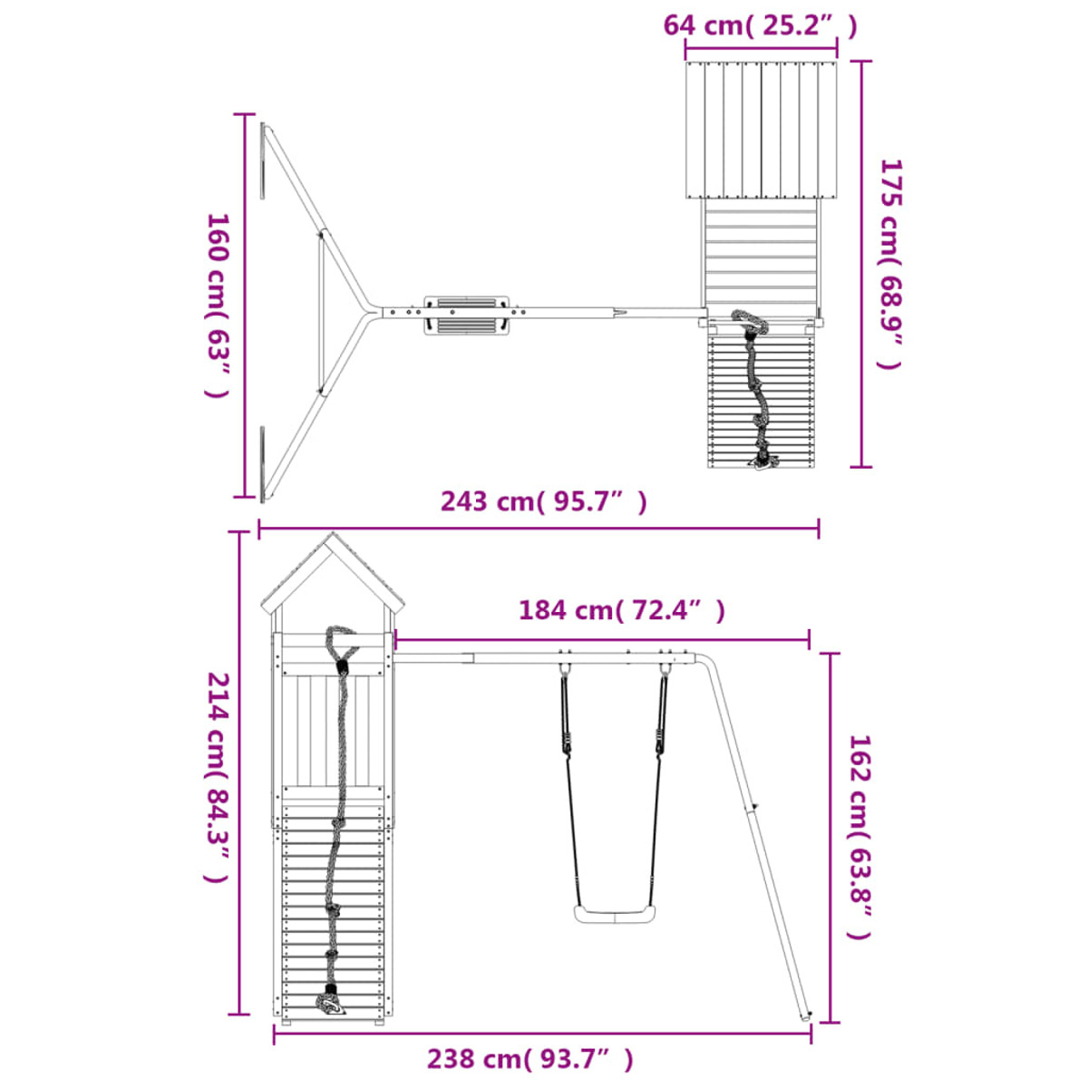 VIDAXL Spielturm 3155967