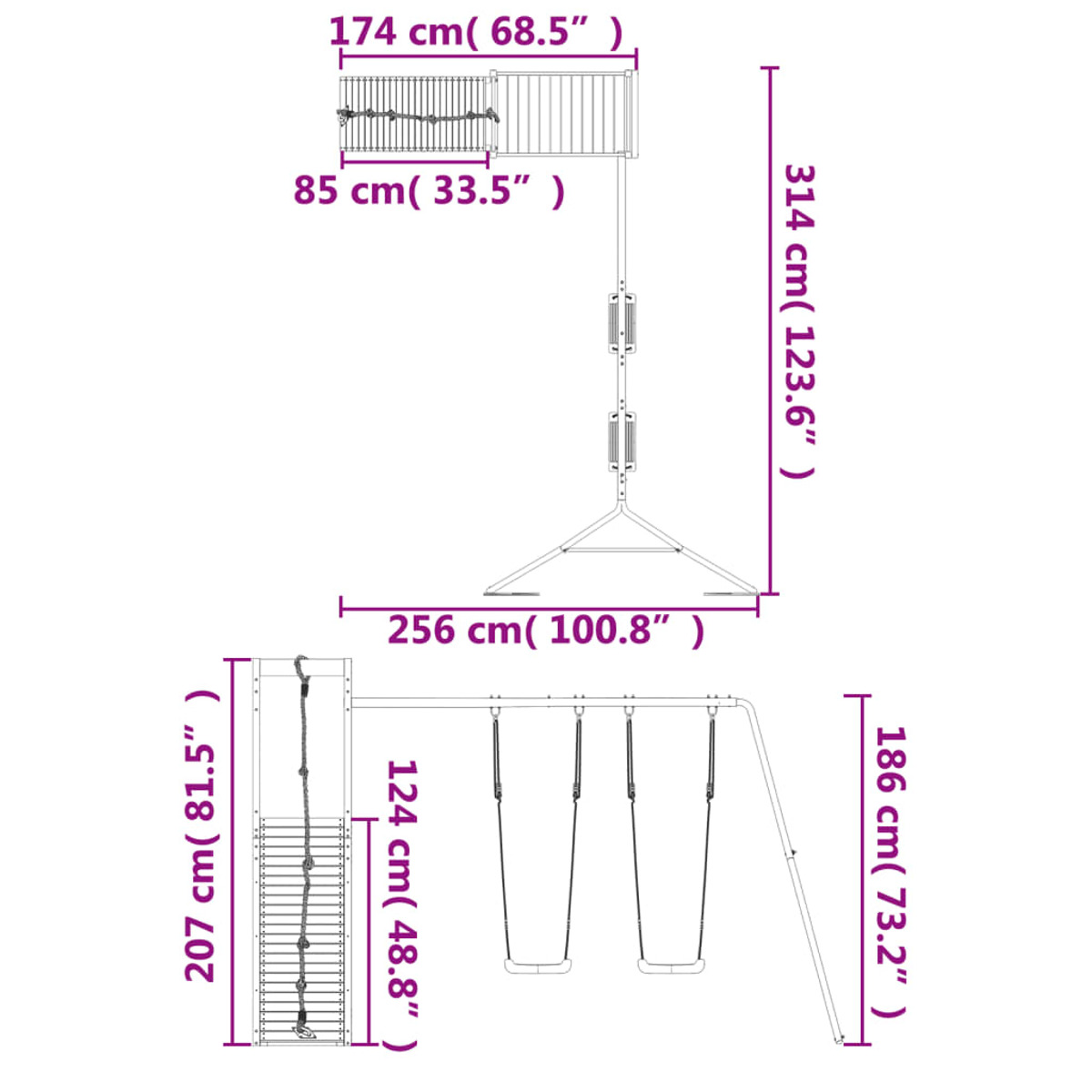 VIDAXL Spielturm 3157030