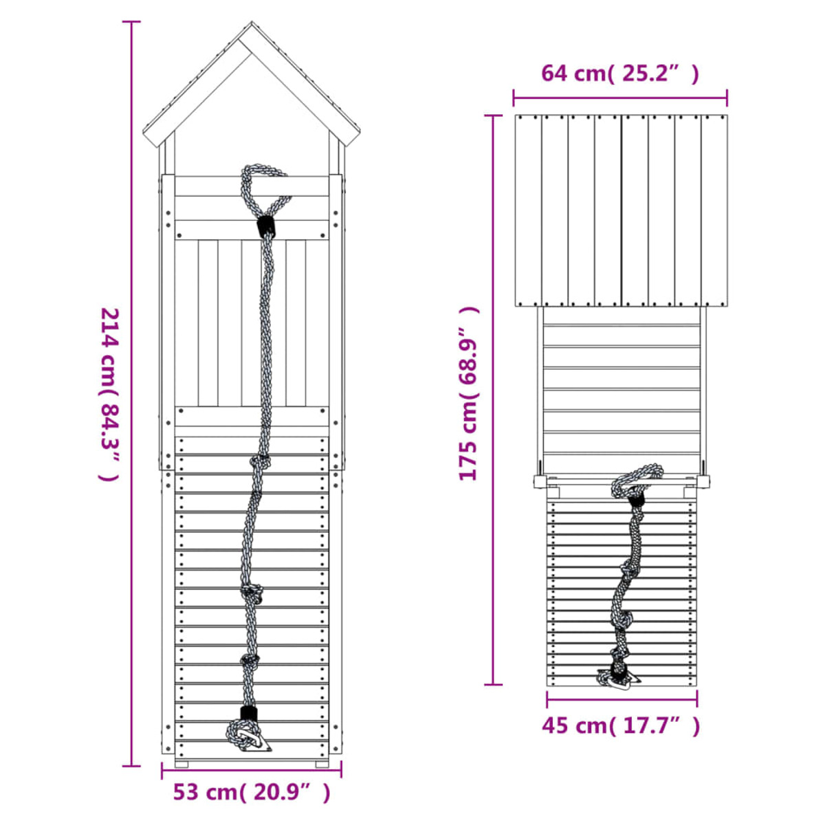 VIDAXL 3155963 Spielturm