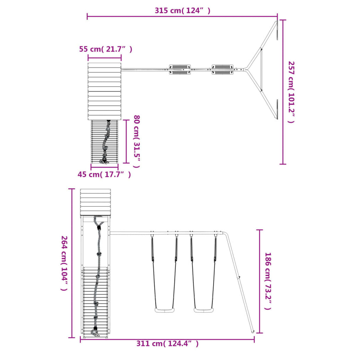 VIDAXL 3156904 Spielturm