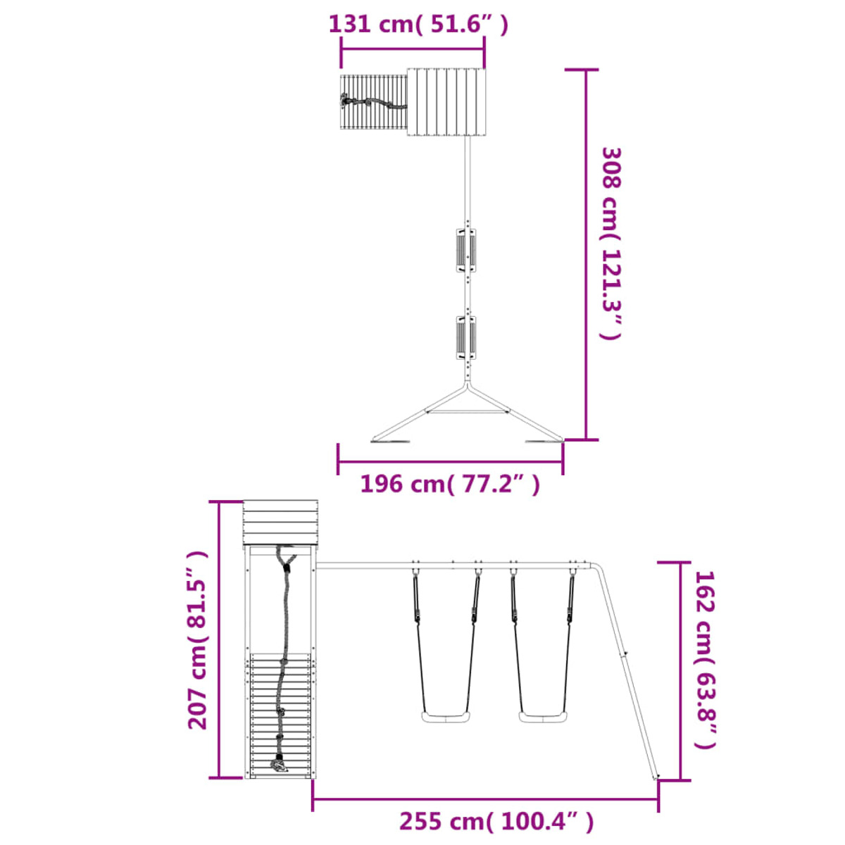 VIDAXL 3155817 Spielturm