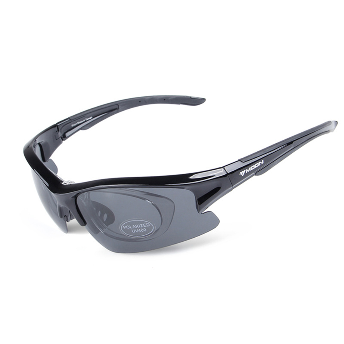 LEIGO Fahrradbrille Mountainbike-Brille, Sonnenbrille Radsportbrille, Schwarz Fahrradbrillen, Fahrradbrille-Set