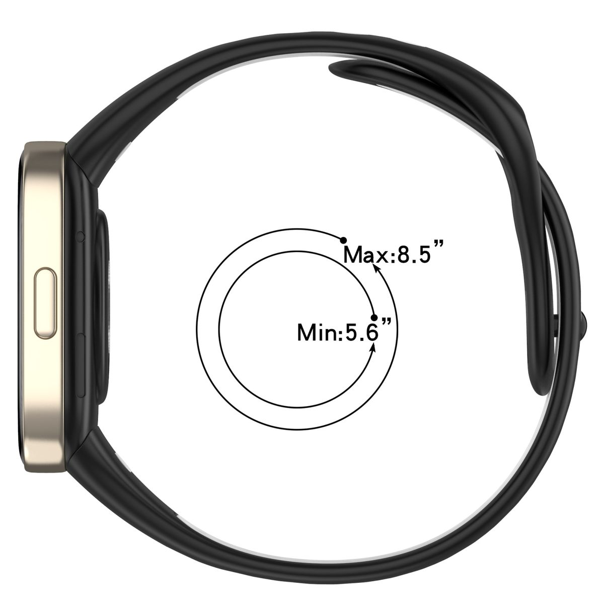 WIGENTO Zweifarbiges Watch Sport Silikon Weiß Ersatz Xiaomi, 3, Band Redmi Band, / Grün Ersatzarmband