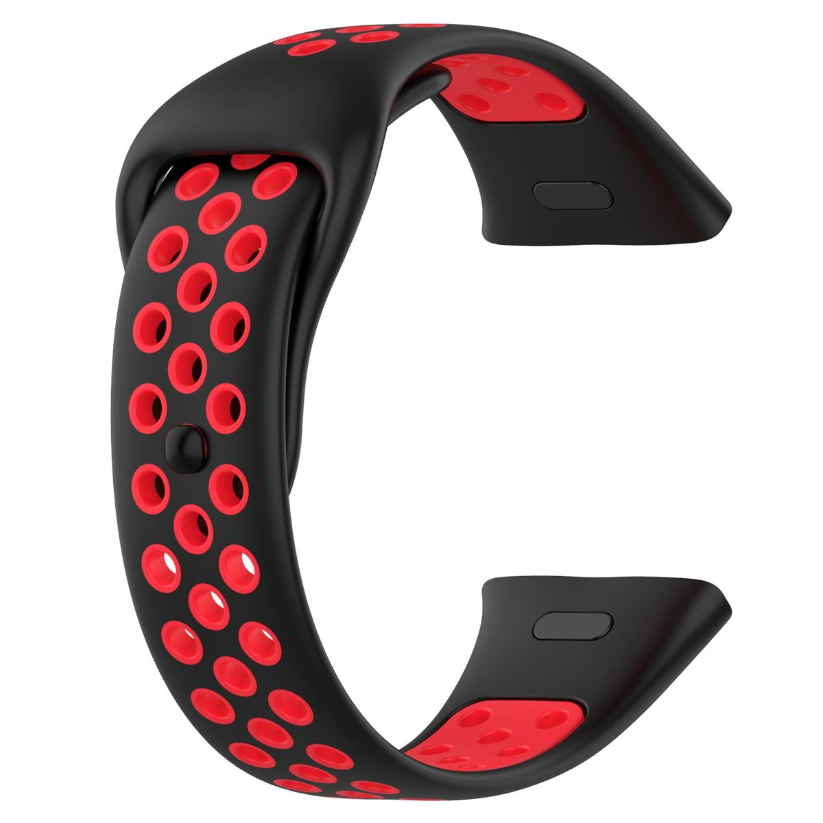 3, Watch WIGENTO Rot Sport Zweifarbiges Redmi Band, / Schwarz Xiaomi, Silikon Ersatzarmband,