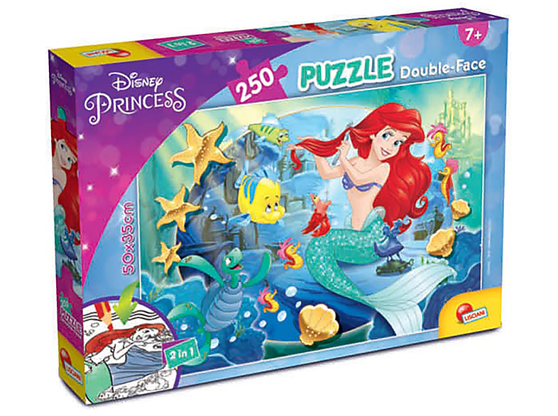 NOON Ausmal-Puzzle (50x35cm) 250 Teile, Arielle die Meerjungfrau von Lisciani Puzzle