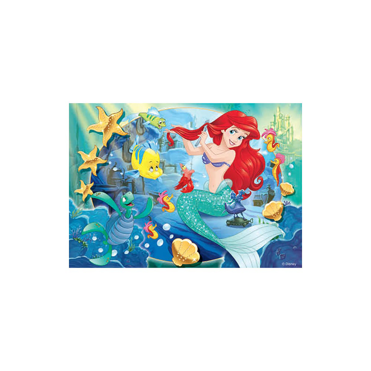 Meerjungfrau Arielle Ausmal-Puzzle von NOON Teile, Puzzle die 250 (50x35cm) Lisciani