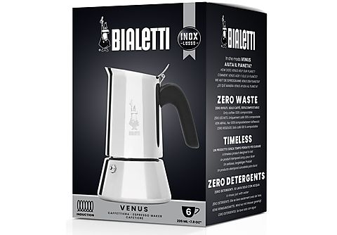 BIALETTI New Venus für 6 Tassen Espressokocher Silber | MediaMarkt