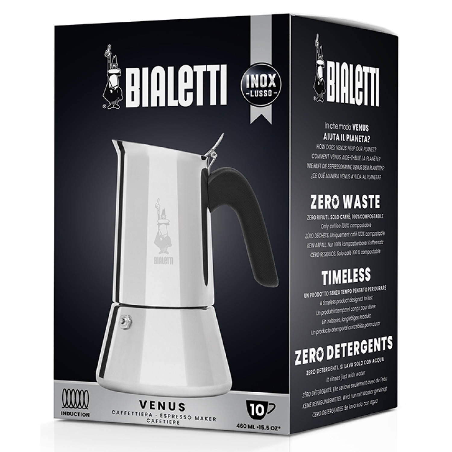 Tassen Espressokocher BIALETTI 10 New für Venus Silber