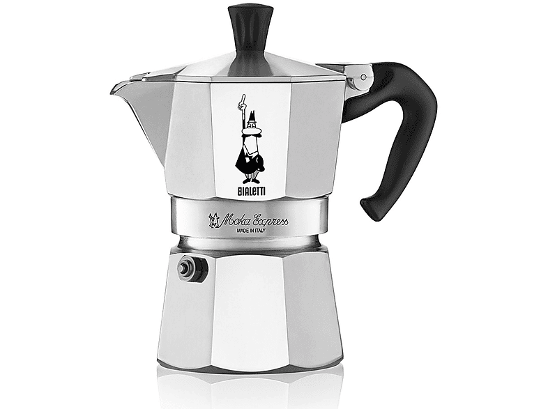 Espressokocher Tassen Moka BIALETTI Silber für 4 Express