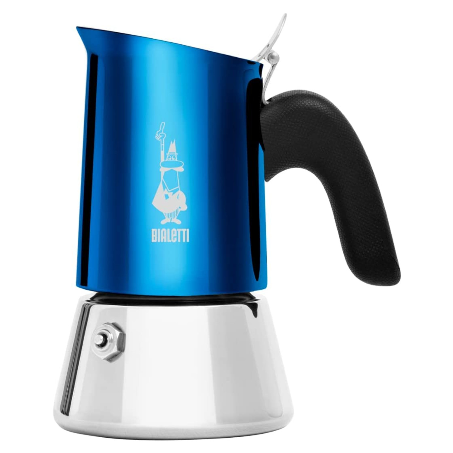 BIALETTI New Tassen für 2 Espressokocher BLUE Blau/Silber Venus