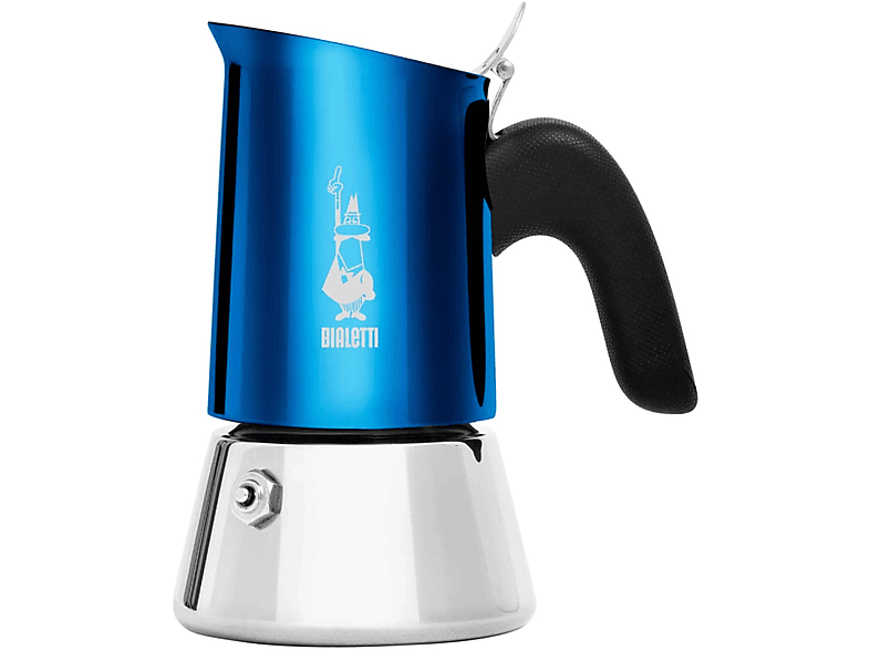 New BIALETTI Blau/Silber Tassen 2 Espressokocher Venus BLUE für