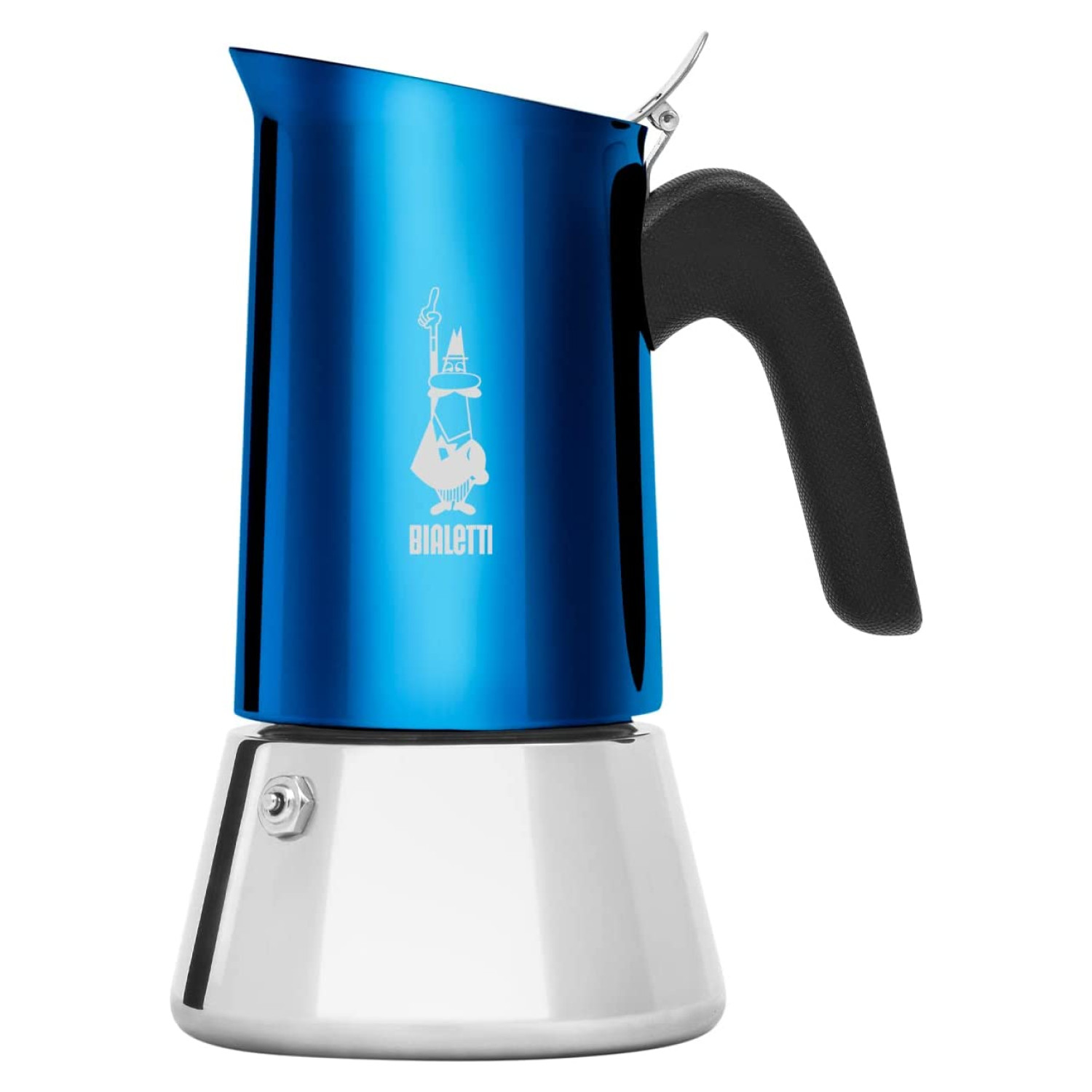 BLUE Blau/Silber New Espressokocher Venus BIALETTI für Tassen 6