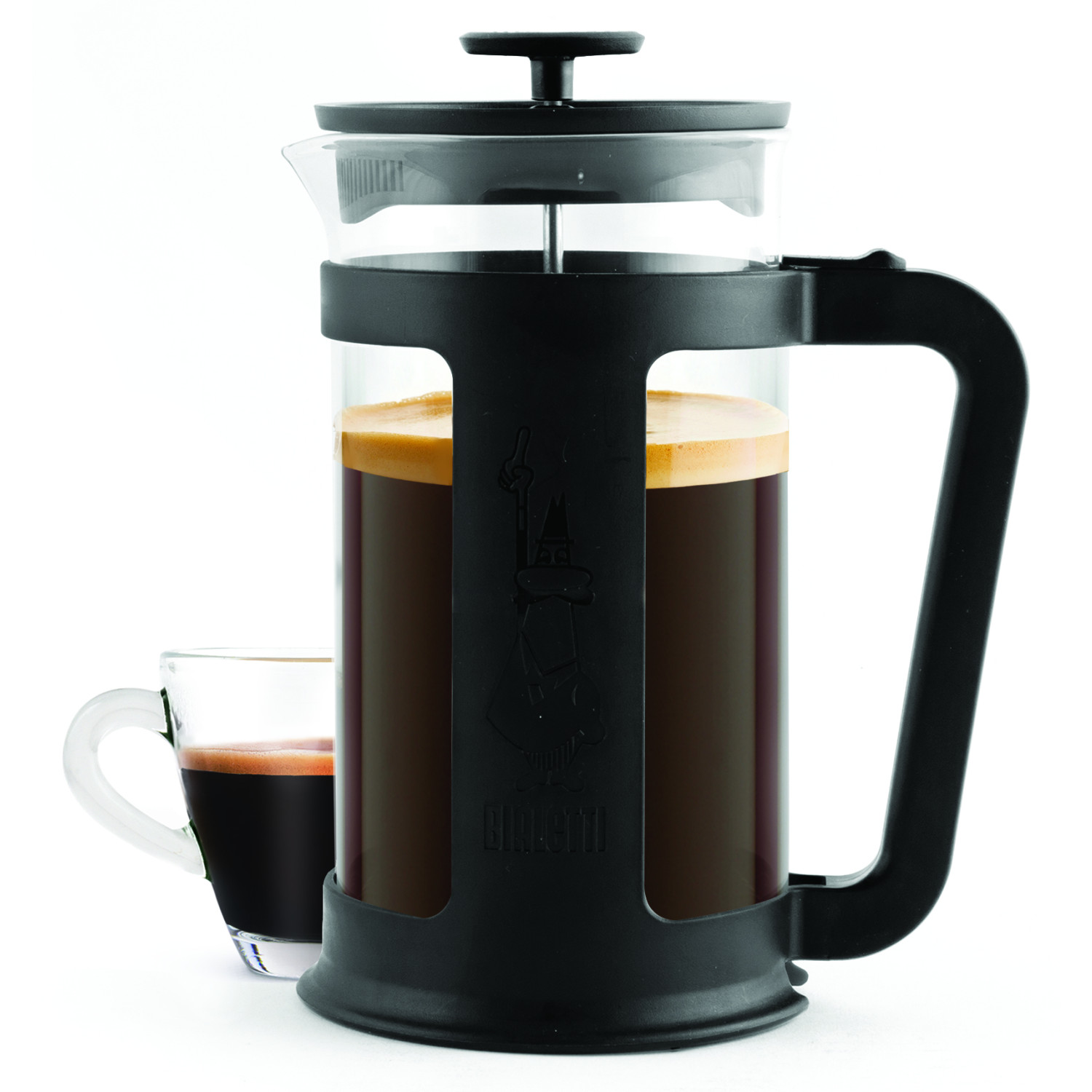 Kaffeebereiter Coffee BIALETTI Press Schwarz Smart Kaffeepresse 1L