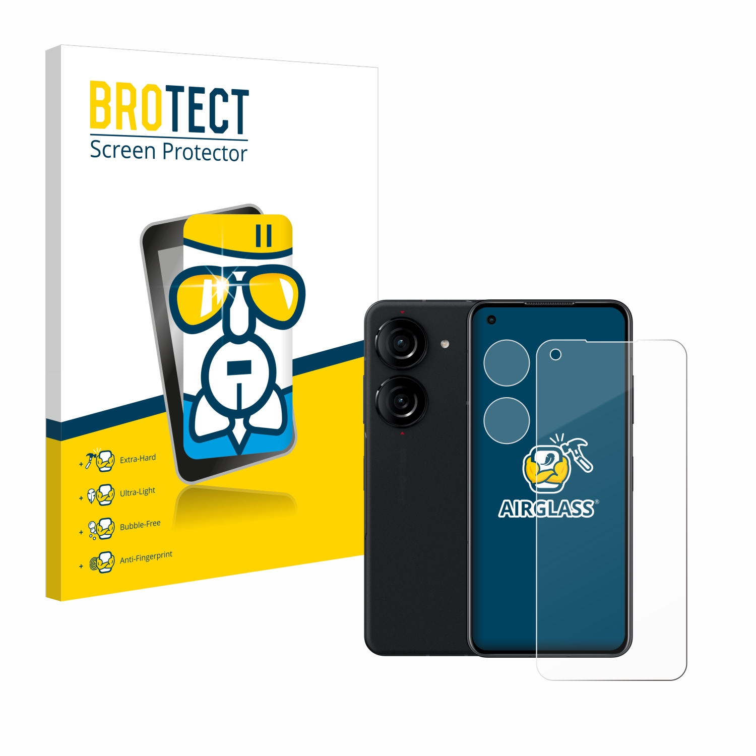 BROTECT Airglass klare Schutzfolie(für ZenFone ASUS 10)