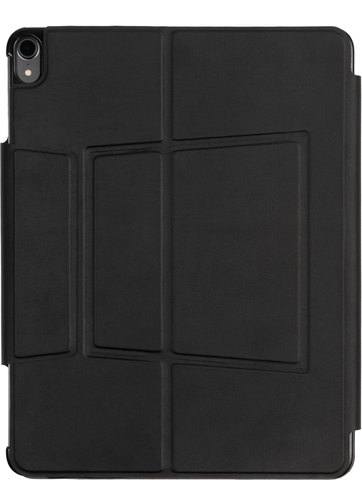 GECKO COVERS QWERTZ Tastatur-Case Leather, PU für Bookcover Schwarz Apple