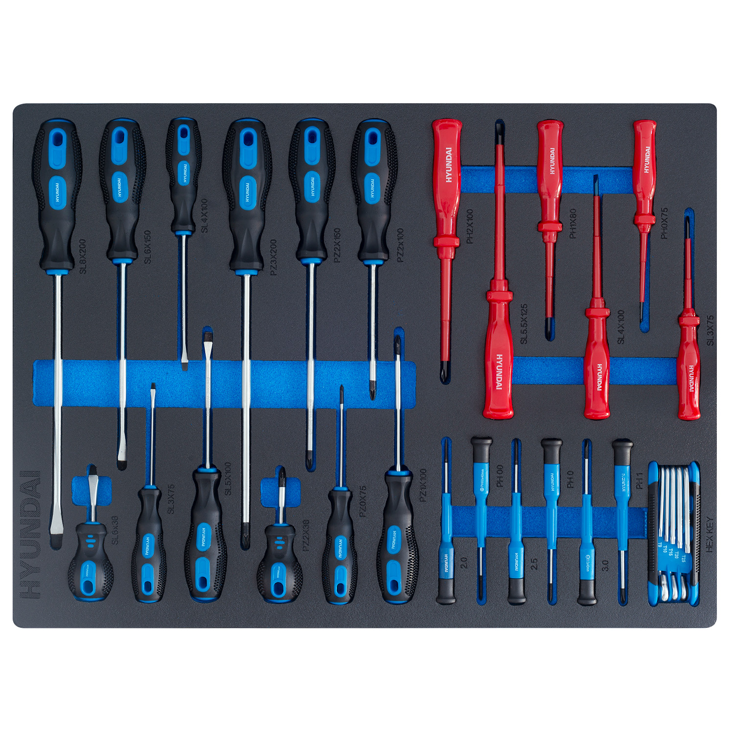 HYUNDAI POWER PRODUCTS SET Blau Werkstattwagen, 59006 HYUNDAI