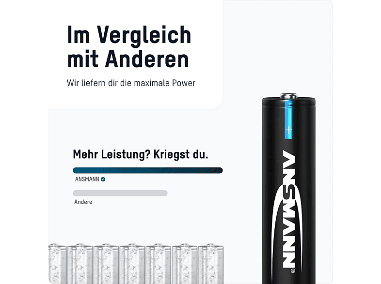 Pacchetto Varta Di 10 Batterie Alcaline Energetiche AAA (LR03) 1.5V - Foto 5