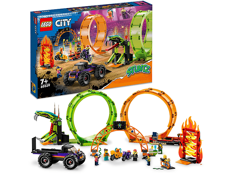 LEGO City 60339 Dubbele looping stuntarena Ensemble de construction ...