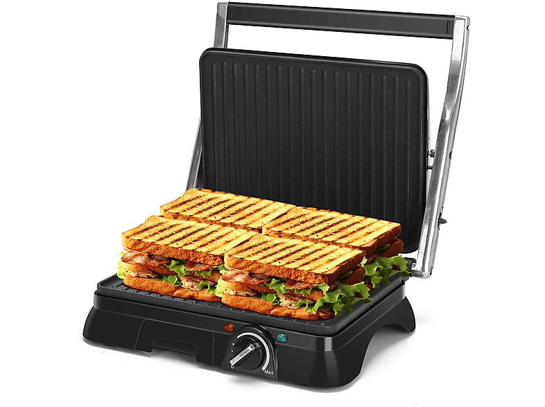 Sandwichera, Grill, parrilla y máquina de panini 750 W Aigostar