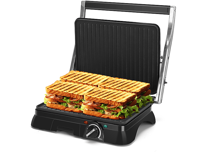 (2000 Samson Watt) AIGOSTAR Kontaktgrill, black