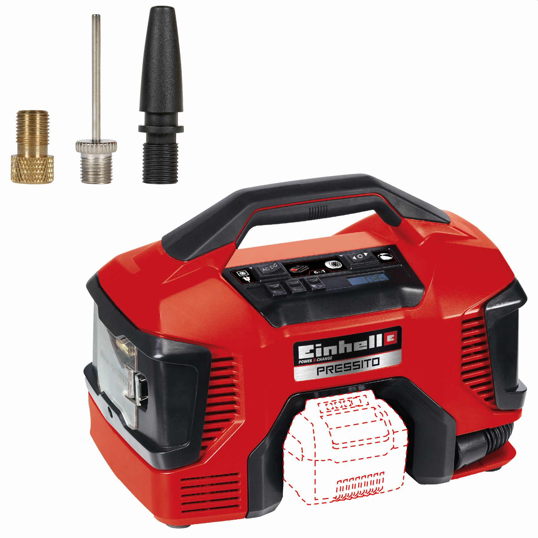 EINHELL PRESSITO Hybrid-Kompressor, Rot