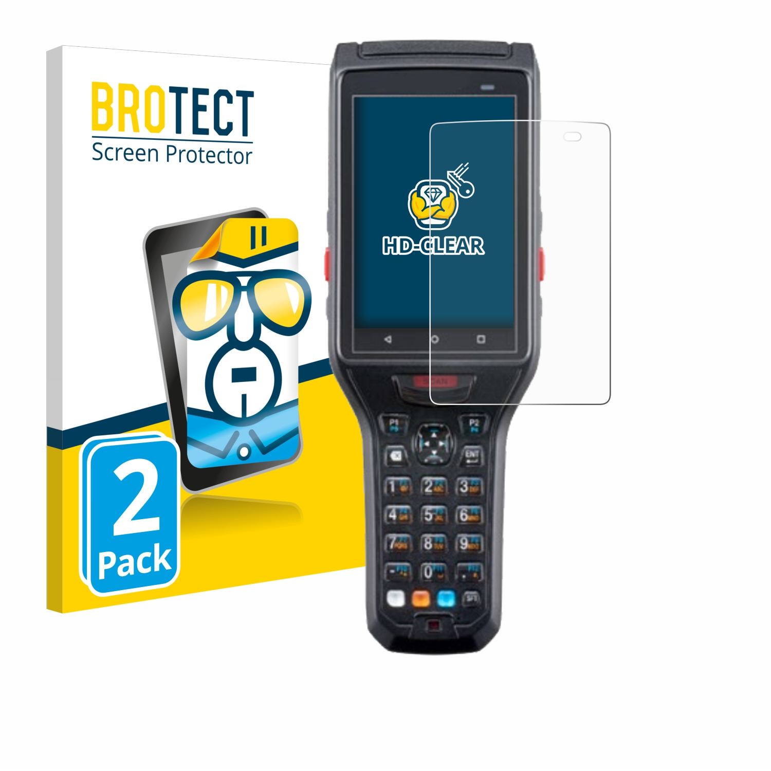 BROTECT 2x klare Keyence BT-A500) Schutzfolie(für