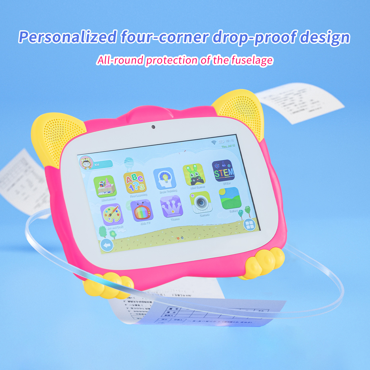 IKIDO Kinder-Tablet 704 ROSA, Kinder Tablet, 32 Rosa GB, 7 Zoll