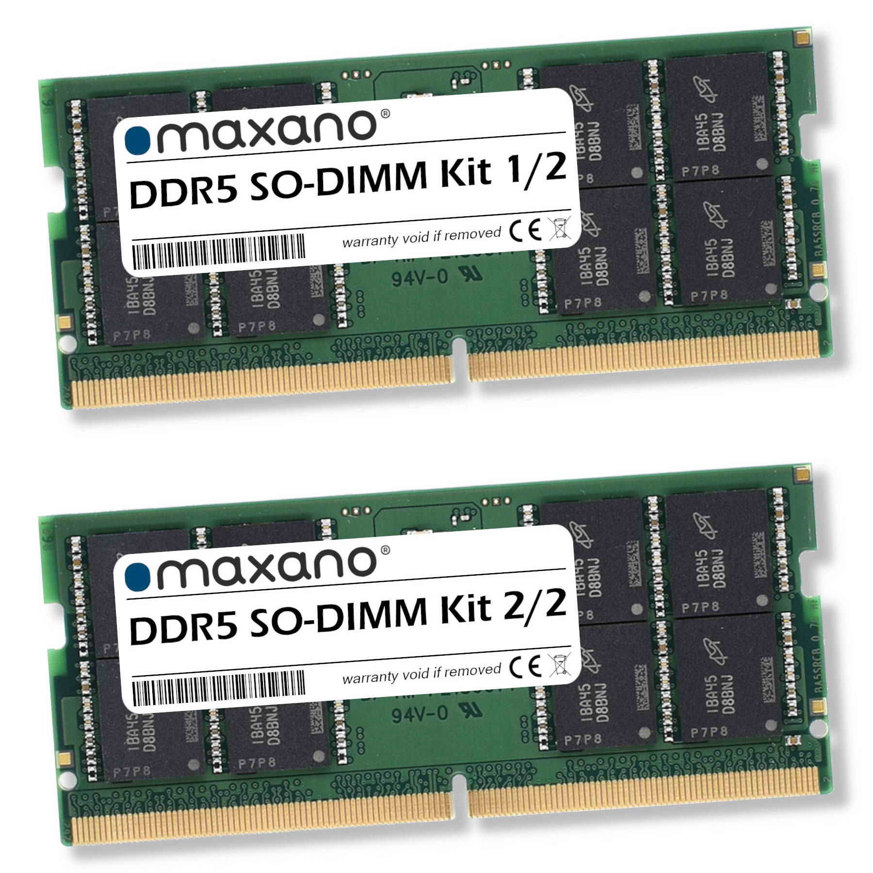 32GB MAXANO MSI RAM GB Vector (PC5-38400 GP77 2x 13VF 16GB Arbeitsspeicher 32 für SDRAM Kit SO-DIMM)