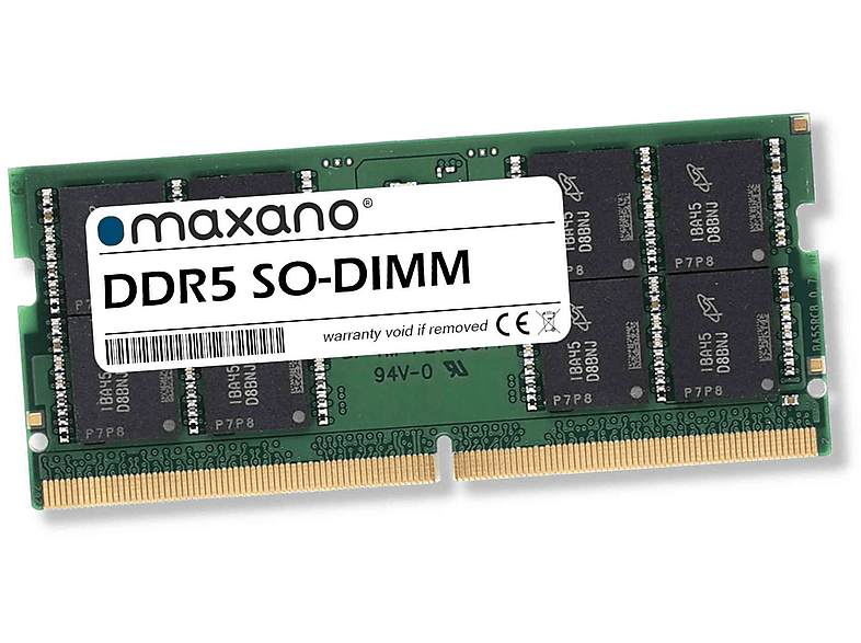 MAXANO 16GB RAM für Gigabyte AERO 16 XE5 (PC5-38400 SO-DIMM) Arbeitsspeicher 16 GB SDRAM