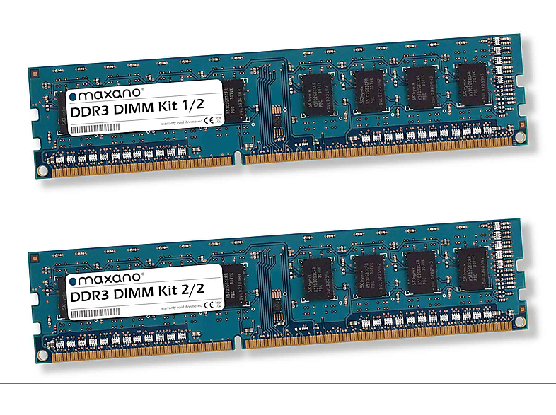 MAXANO 16GB Kit 2x 8GB RAM für Fujitsu (Siemens) Esprimo E900 (D3062) (PC3-10600 DIMM) Arbeitsspeicher 16 GB SDRAM