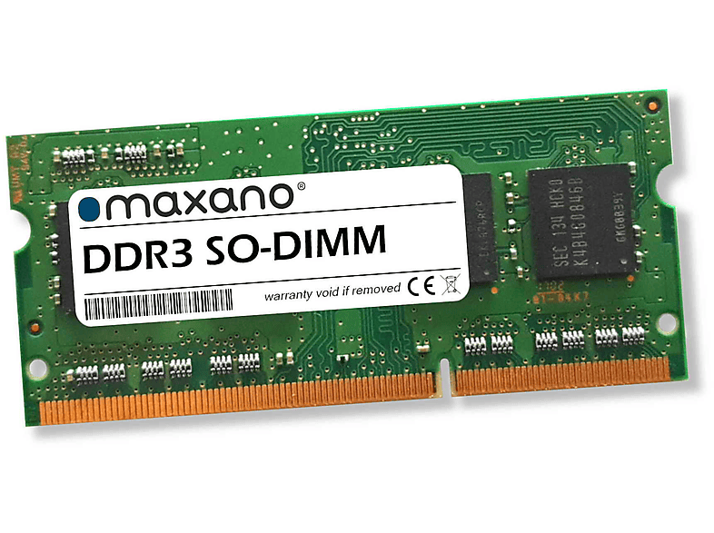 MAXANO 4GB RAM für Samsung 400B4C (PC3-12800 SO-DIMM) Arbeitsspeicher 4 GB SDRAM