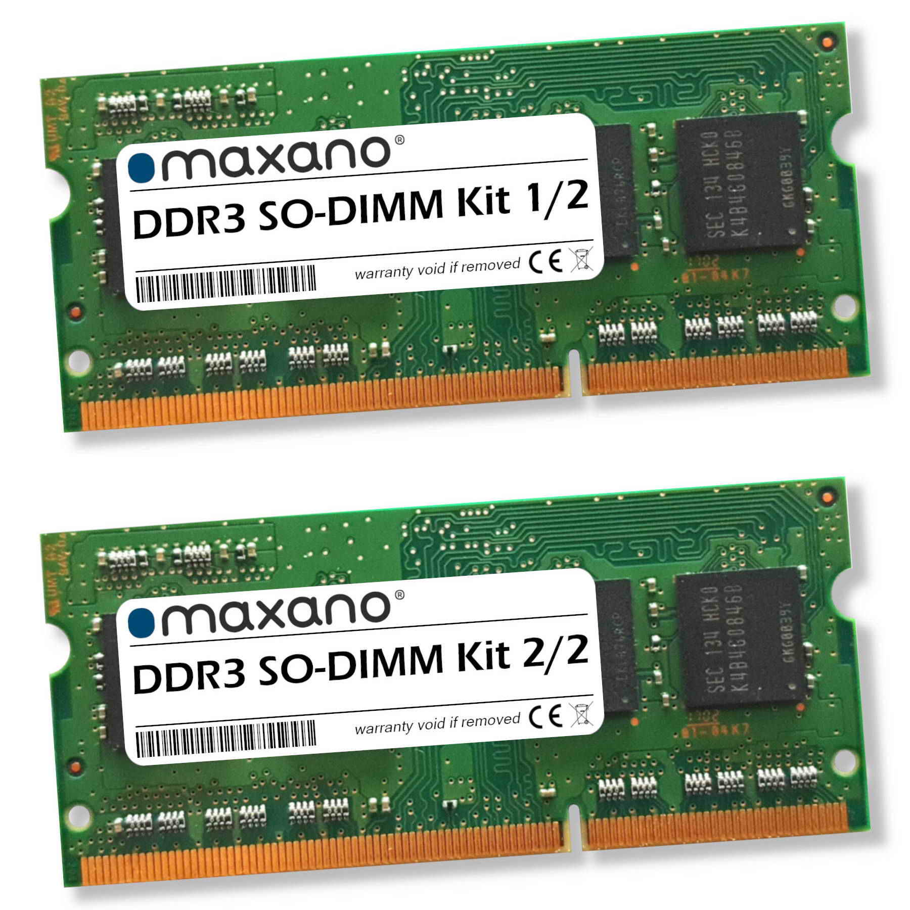 MAXANO 8GB Kit 2x 4GB (PC3-10600 ThinkPad 8 GB Lenovo L412 SDRAM für RAM Arbeitsspeicher SO-DIMM)