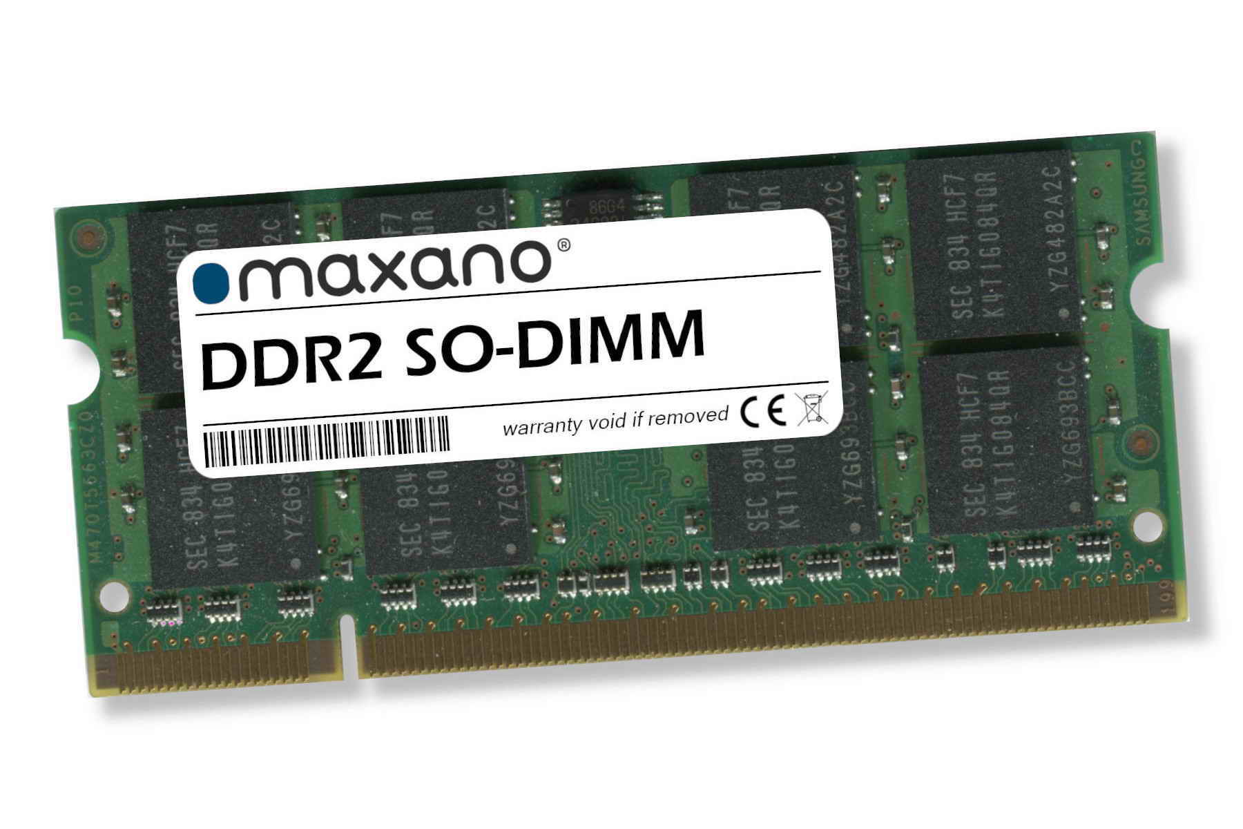MAXANO 4GB RAM für Samsung GB (PC2-6400 R510, Arbeitsspeicher P510 SDRAM 4 SO-DIMM)