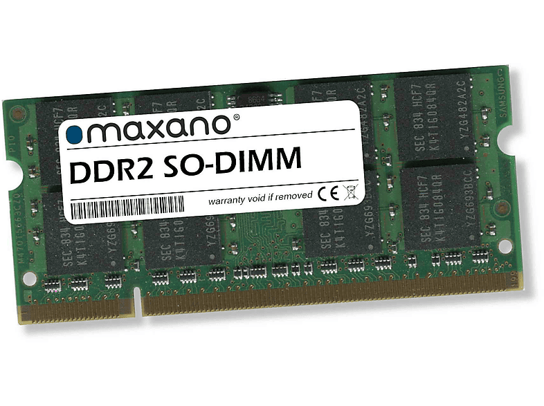 MAXANO 2GB RAM für Acer Aspire 6530, 6530G (PC2-5300 SO-DIMM) Arbeitsspeicher 2 GB SDRAM