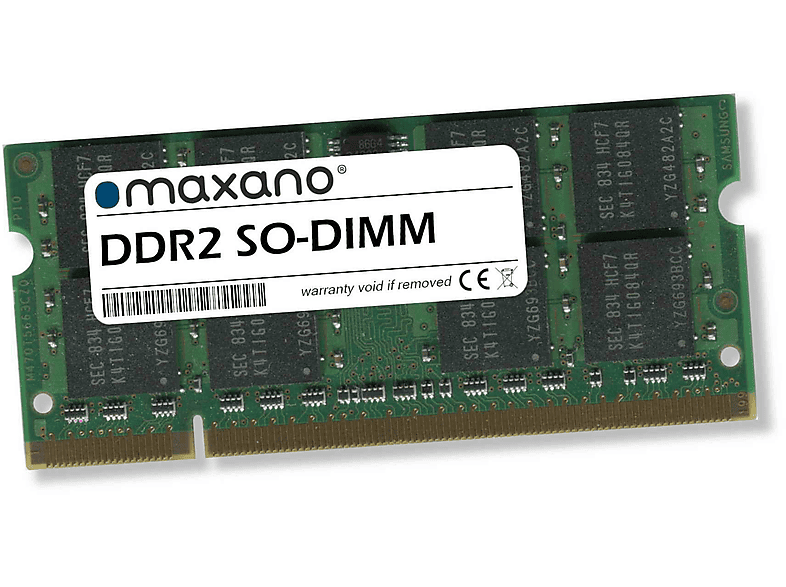 MAXANO 4GB RAM für HP HPE EliteBook 2530p (PC2-6400 SO-DIMM)  Arbeitsspeicher GB DDR2