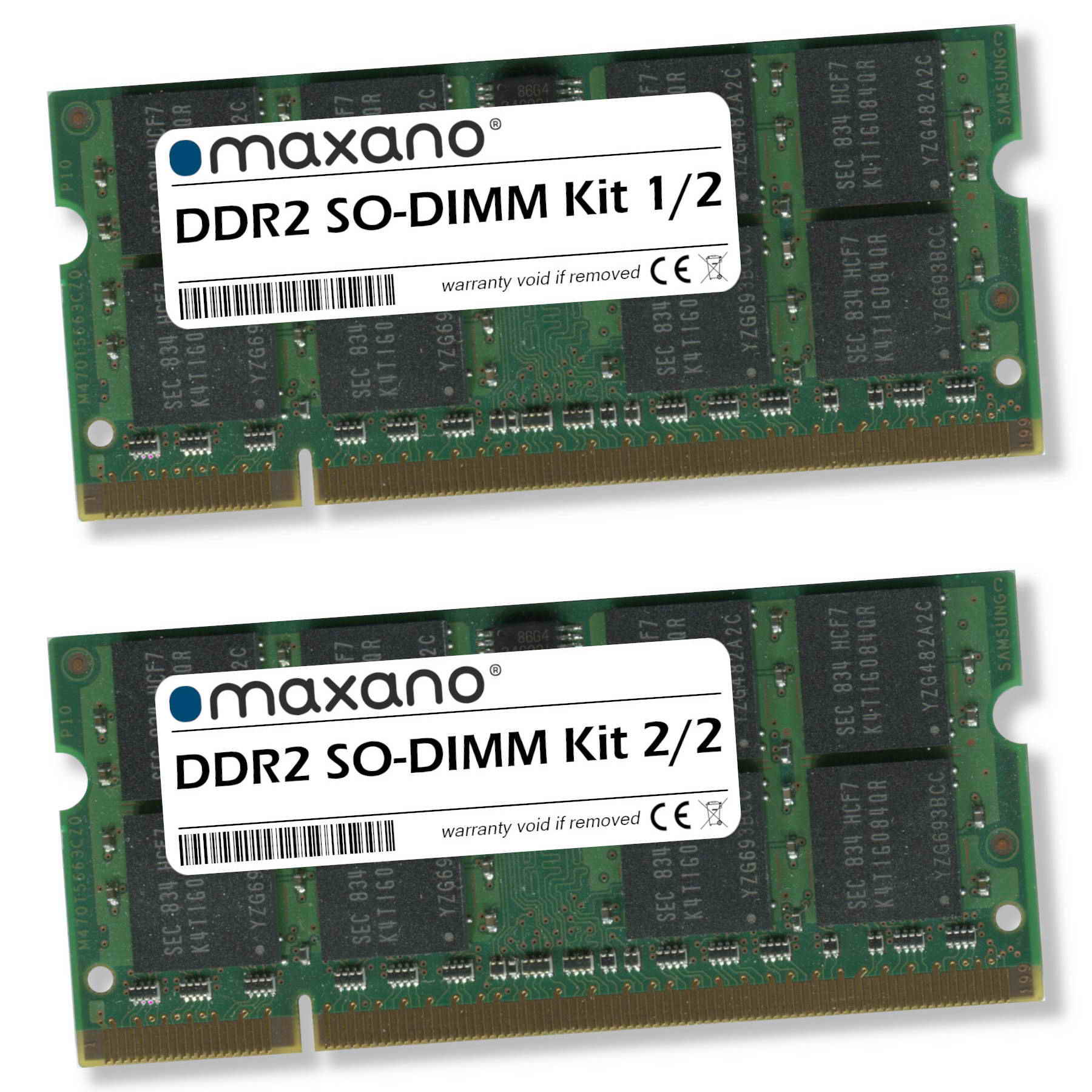 MAXANO 4GB Kit 2x 2GB S6410 (Siemens) Lifebook RAM für SO-DIMM) (PC2-5300 Fujitsu SDRAM 4 GB Arbeitsspeicher