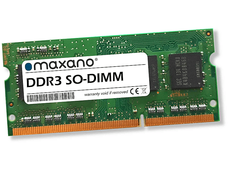 MAXANO 4GB RAM GB 4 SDRAM Asustor (PC3-12800 AS6204T Arbeitsspeicher für SO-DIMM)