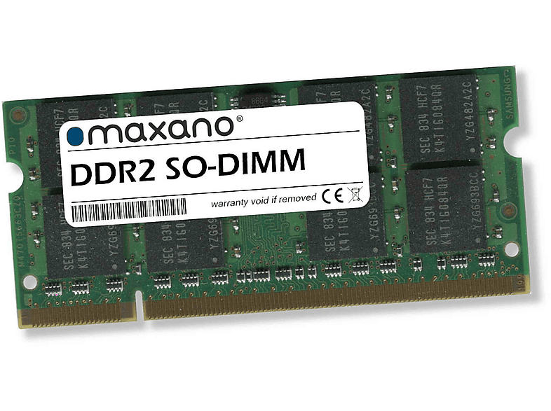 MAXANO 2GB RAM für 2 E1315 Arbeitsspeicher SO-DIMM) SDRAM GB Akoya Medion (PC2-5300