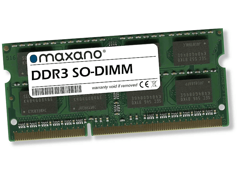 MAXANO RAM AS5110T 8 Arbeitsspeicher für Asustor SO-DIMM) (PC3-12800 8GB SDRAM GB