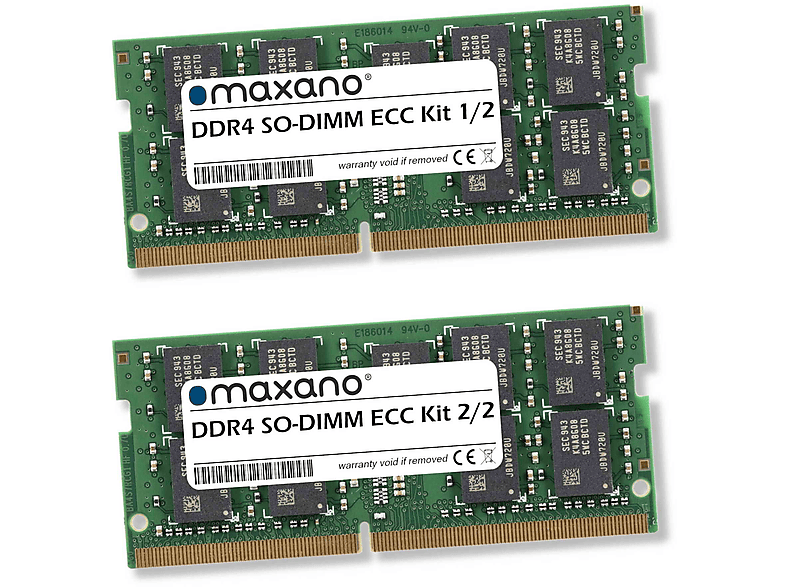 MAXANO 64GB Kit 2x 32GB RAM für HP / HPE ZBook Fury 15 G7 (Xeon) (PC4-25600 SO-DIMM ECC) Arbeitsspeicher 64 GB SDRAM