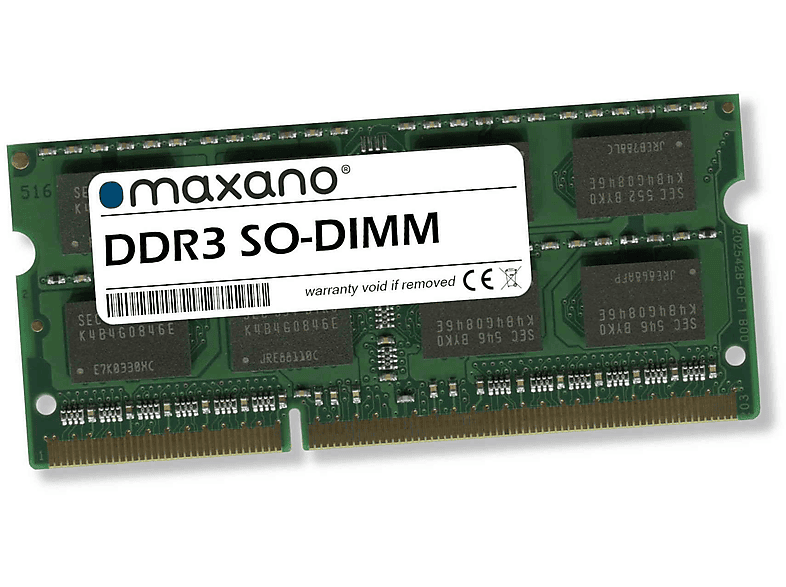 MAXANO 8GB RAM SDRAM Arbeitsspeicher (PC3-12800 8 SO-DIMM) Asustor GB für AS5004T