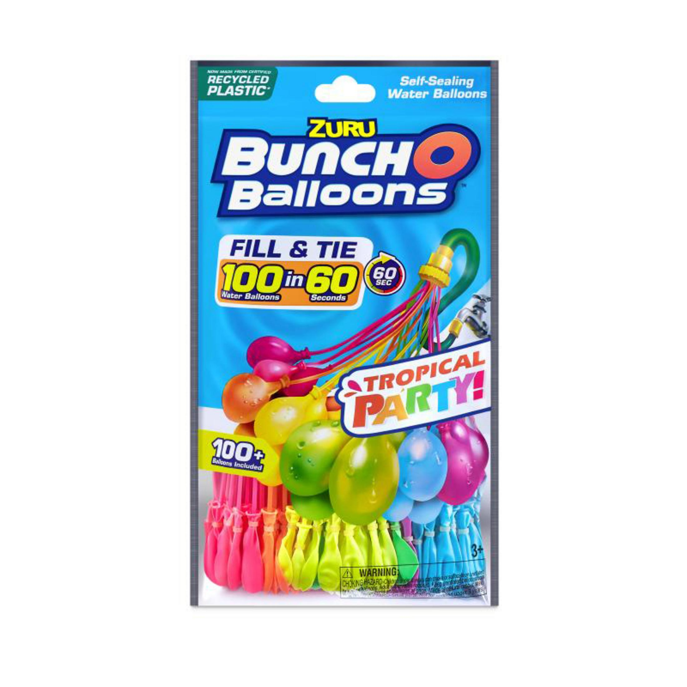 Confezione di palloncini d'acqua Bunch O Balloons. Contiene palloncini colorati e ugello di riempimento.