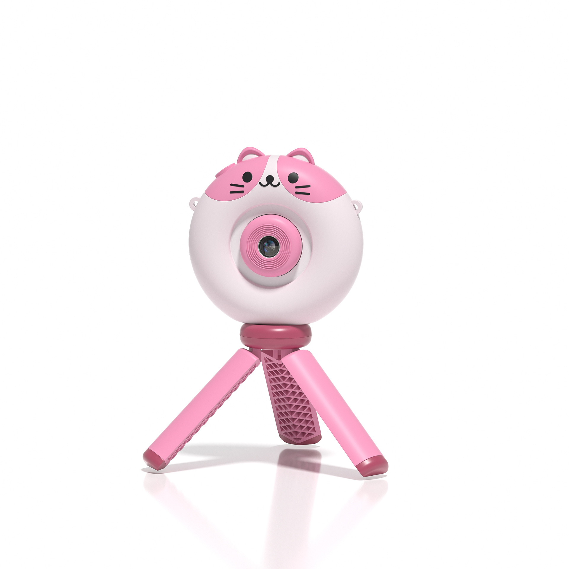 20-Megapixel-Kinderkamera Studentenkamera Digitalkamera Cartoon-Digitalkamera rosa- Kompakte SYNTEK
