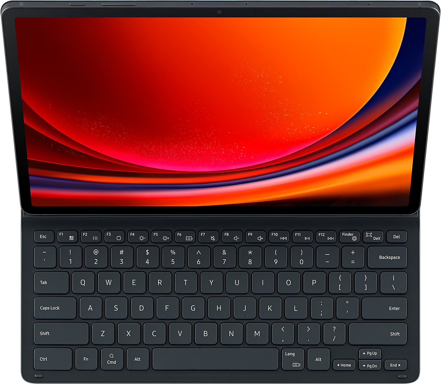 SAMSUNG Keyboard Slim Cover, Geeignet für Backcover Schwarz Samsung Tablethülle Kunststof, Samsung für Kunstleer