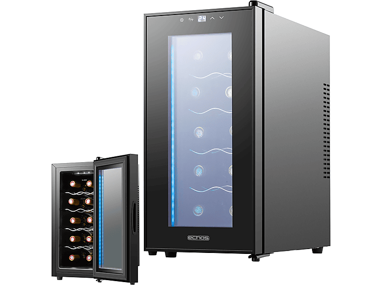 ECHOS SB-5300 Weinkühler (EEK F, Schwarz)