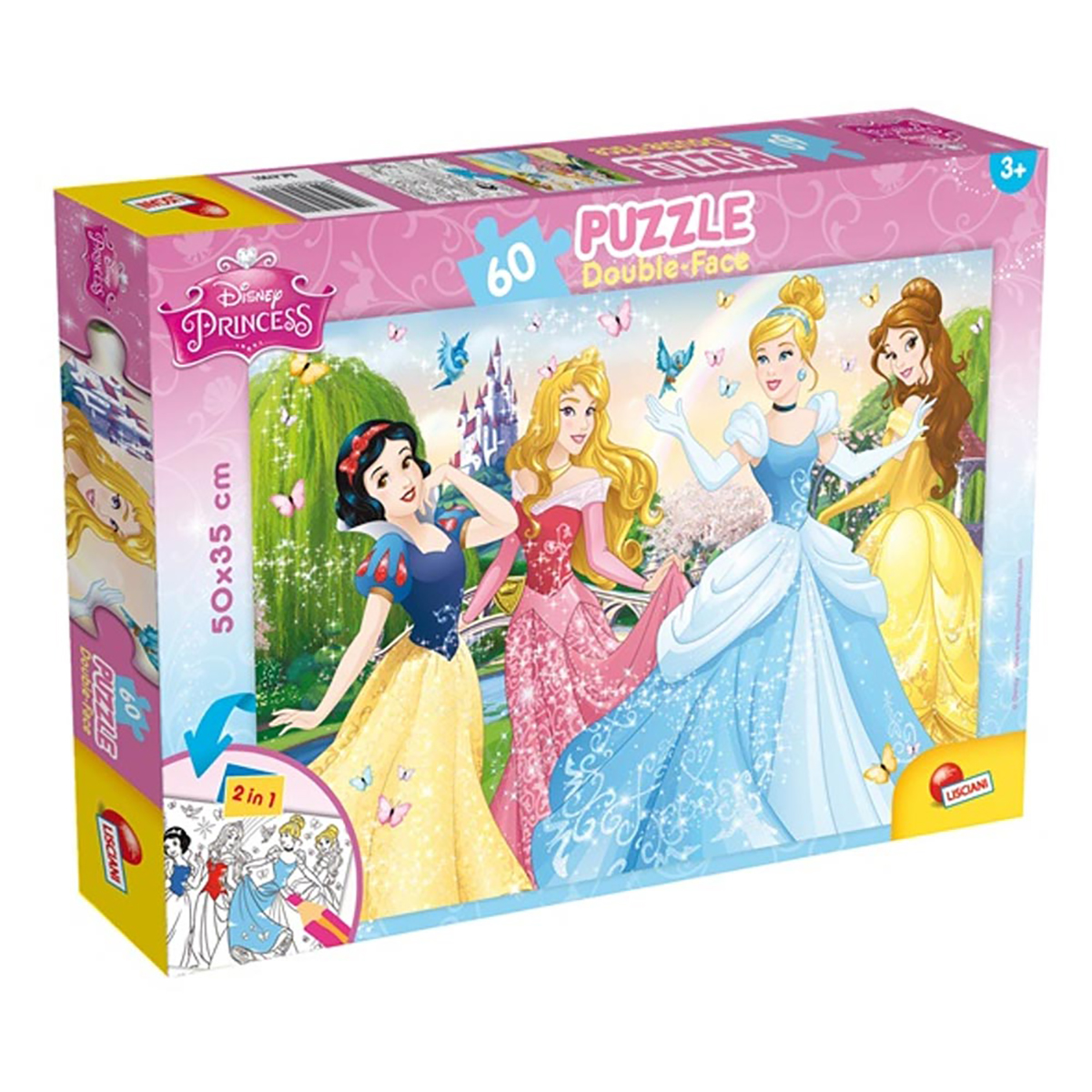 NOON Teile, Lisciani Ausmal-Puzzle Disney Prinzessin 60 Puzzle (50x35cm) von