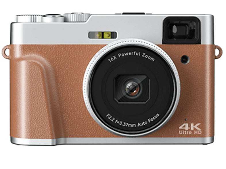 SYNTEK Fotografie Digitalkamera 48 Megapixel Zeiten Digitalkamera Flüssigkristallbildschirm Gute festhalten Verwacklungsschutz Elektronischer braun