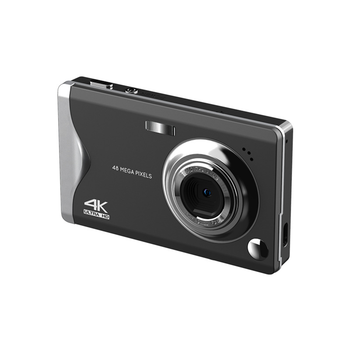 SYNTEK Digitalkamera 4K HD 3-Zoll-Großbildschirm Digitalkamera Schwarz, Leichte Schwarz High-Definition-Kamera Autofokus Flüssigkristallbildschirm