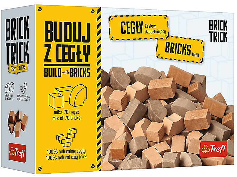 TREFL Brick Trick - Nachfüllpack Ziegel eckig & rund Bausatz
